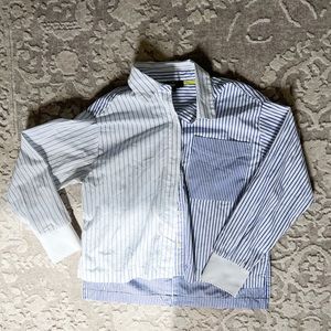 DKNY stripped button up